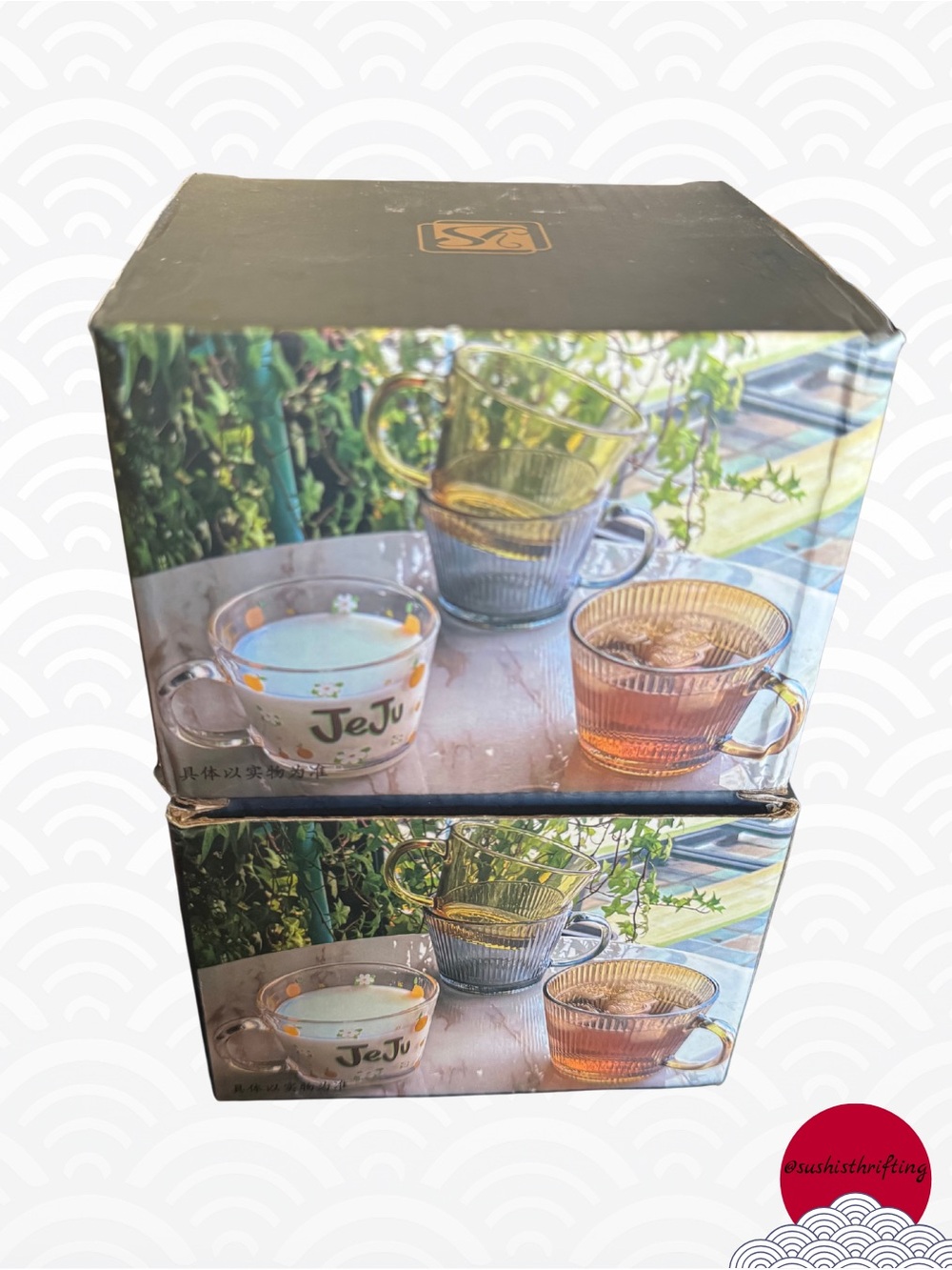2pcs Glass Coffee Mug Set - Picture 3 of 6